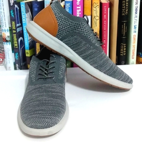 G.H. BASS CONNER KT GRAY COMFORT STRETCH OXFORD SHOES SIZE 8 NWT main image 4